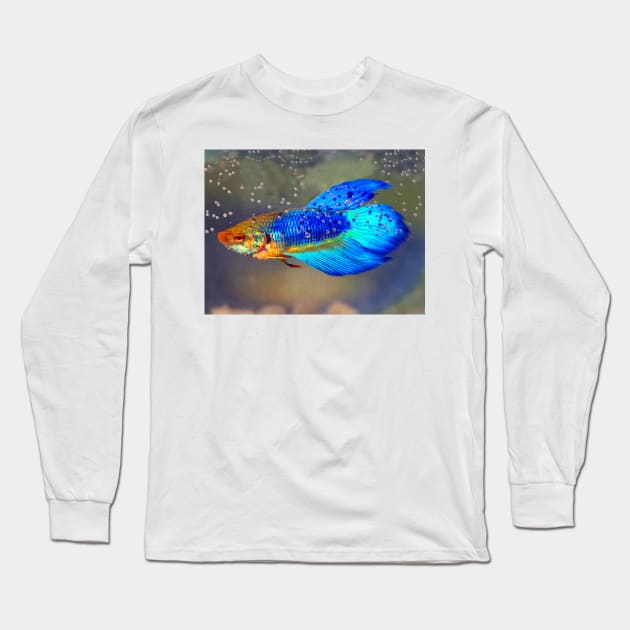 Siamese Fighting Fish Long Sleeve T-Shirt by danieljanda